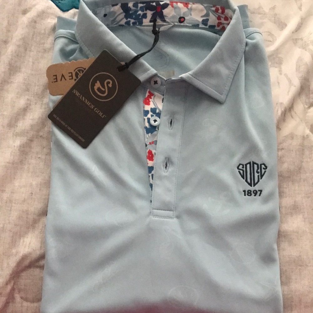 Swanndri Men's Sky Blue Polo Shirt